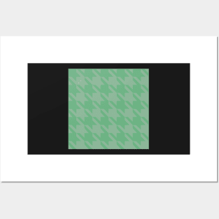Orchard Houndstooth - Light Green and Dark Green Posters and Art